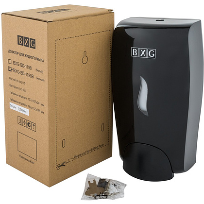 Диспенсер BXG SD-1198В, для мыла жидкого 1 л, пластик, черный - 7