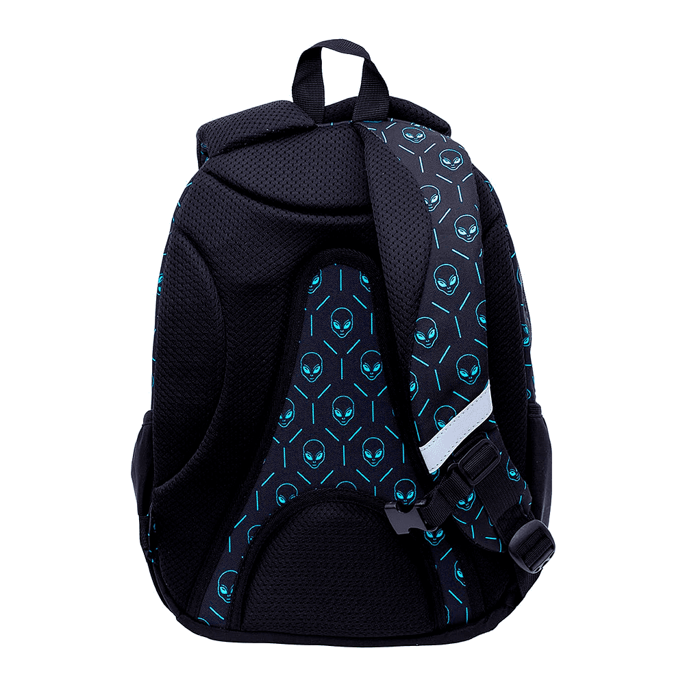 Рюкзак школьный "Neon Ufo", черный  - 5