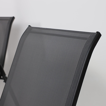 Комплект мебели садовой AksHome SUNBEAM (стол 1 шт, 6 кресел, зонт 1 шт), серый, черный - 16