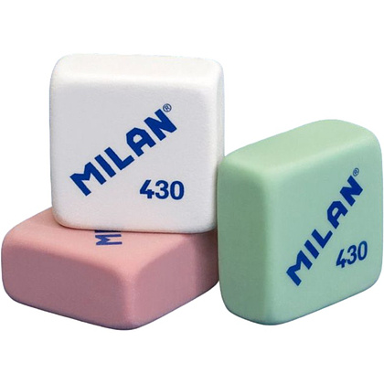 Ластик Milan "430", 1 шт, белый - 4