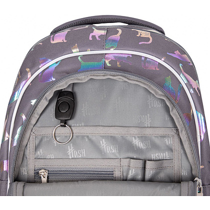Рюкзак молодежный "Holo effect", светло-фиолетовый - 7