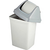 Урна для мусора 50л "Luscan Swing", пластик, с крышкой, серый - 3