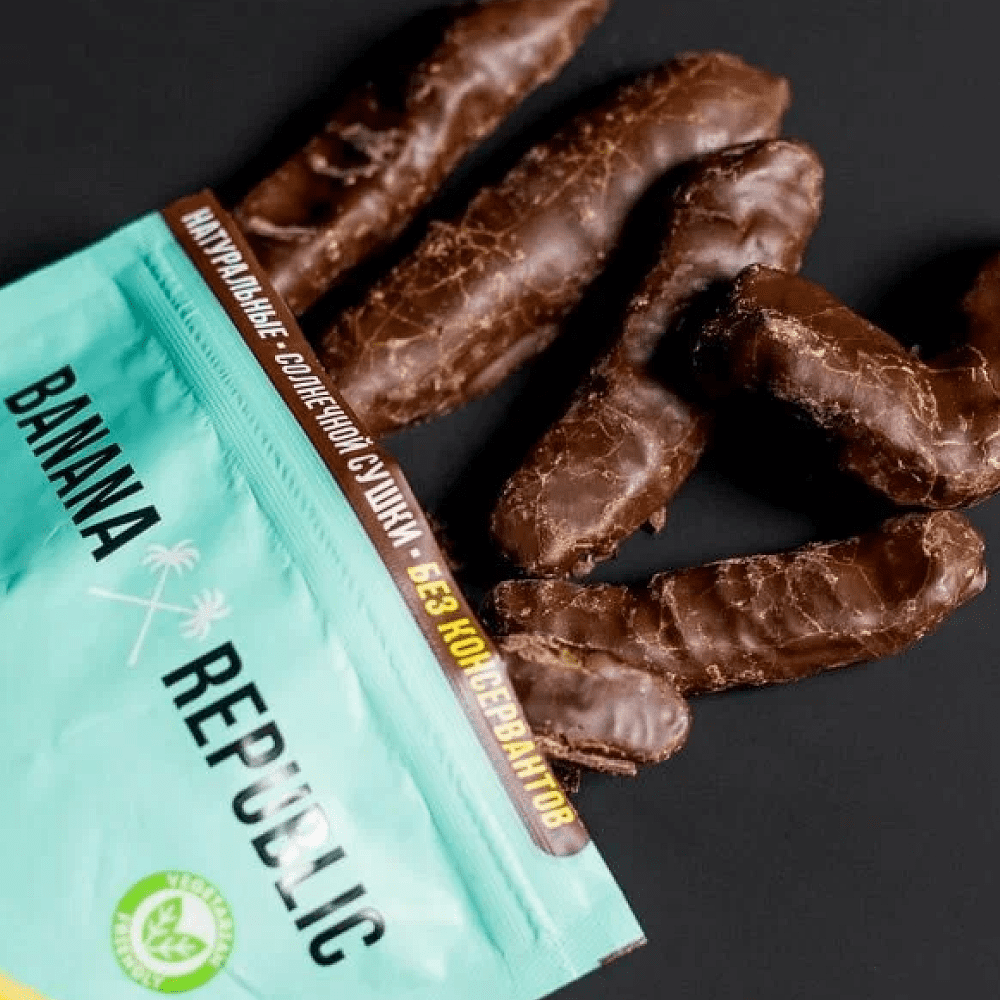 Конфеты "Banana Republic", 90 гр, банан сушеный в глазури - 2