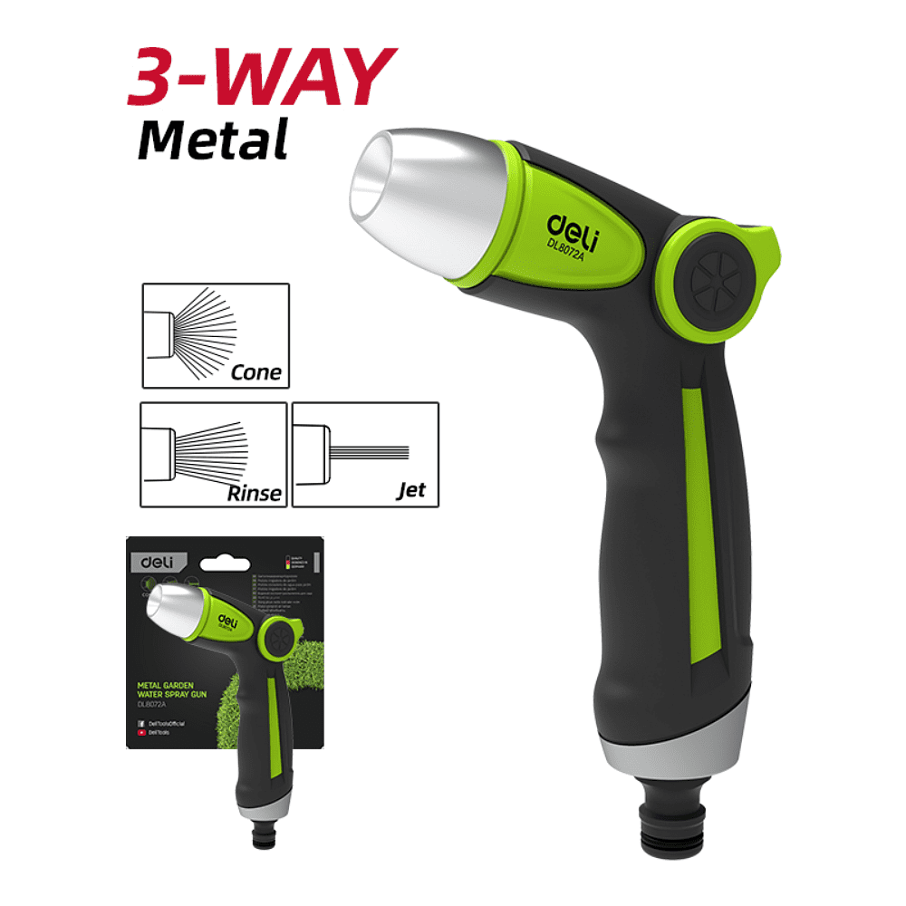 Пистолет-распылитель Deli GS EDL8072A, 3/4", 3 функции - 2