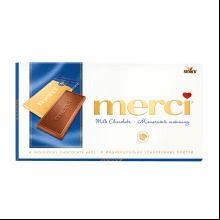 Конфеты "Merci", 100 гр, молочный шоколад