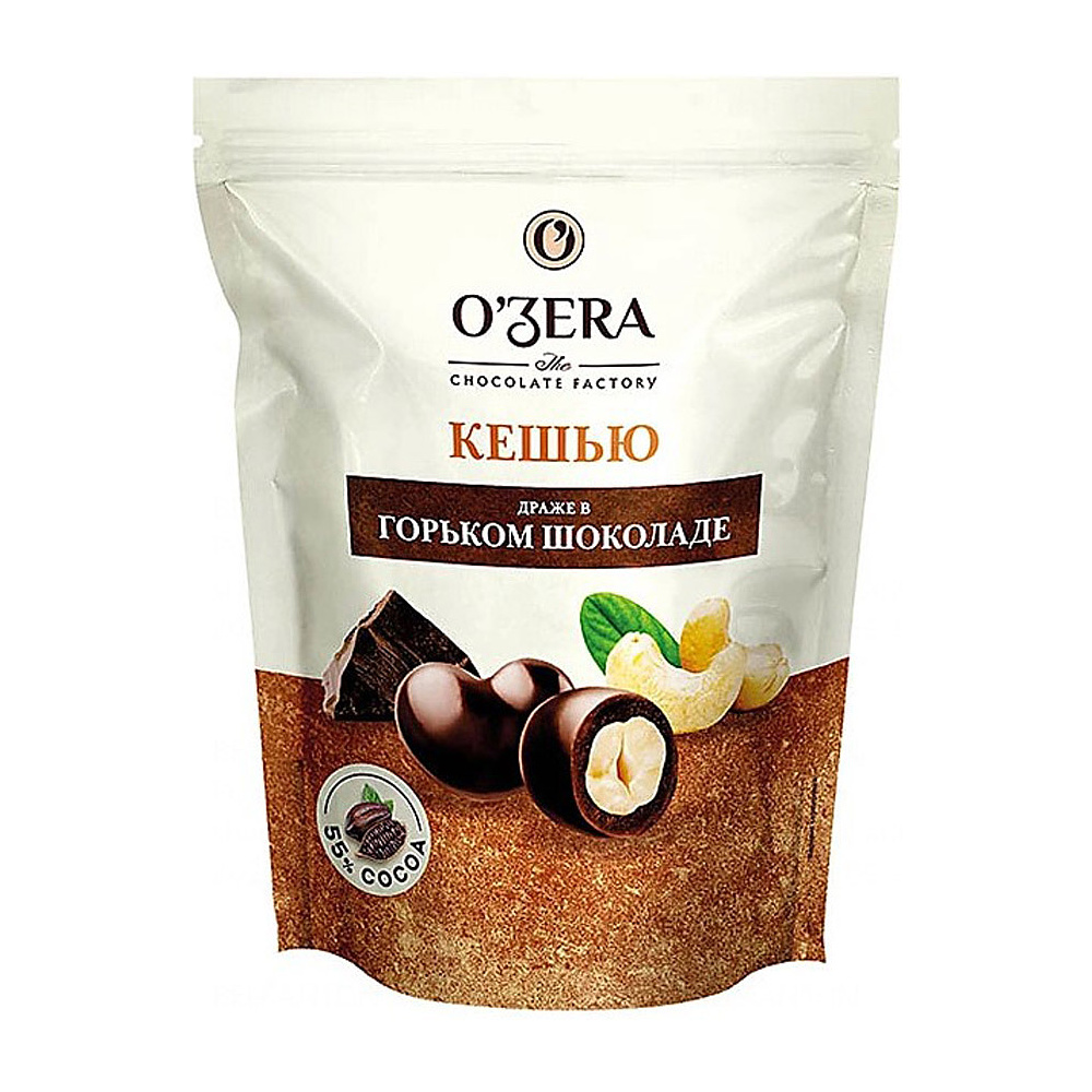 Драже "O`Zera", кешью в темном шоколаде, 150 г