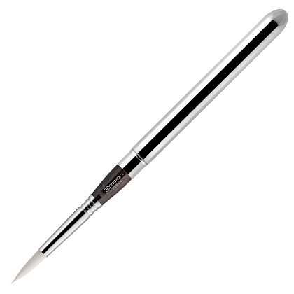 Кисть "Escoda Perla 1438", синтетика белая, круглая, складная, №8