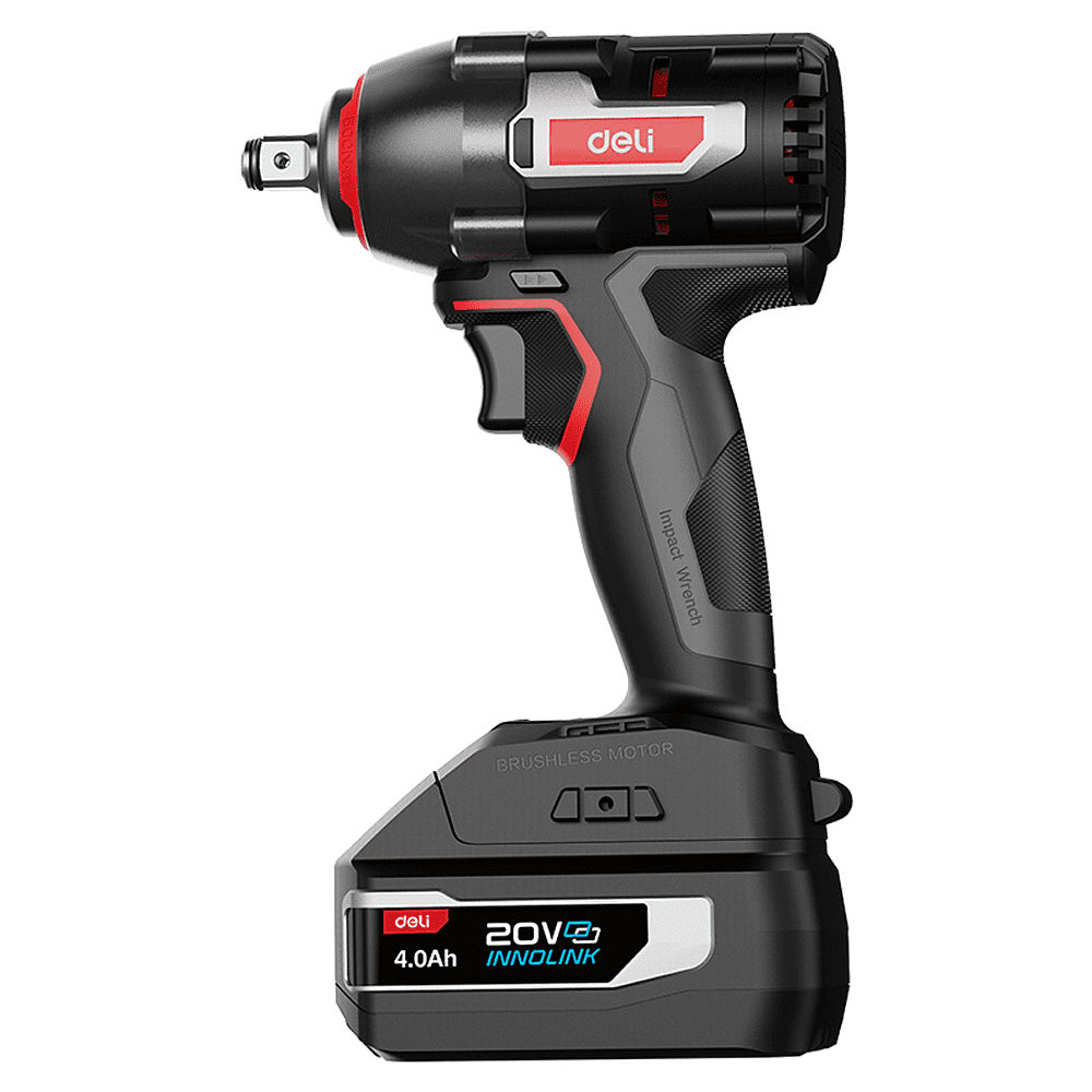 Аккумуляторный гайковерт Deli RS EDE231, 20 В, 500 Нм, 2 АКБ, 4 Ач, З/У 2А, коробка - 3