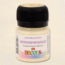 Краска акриловая интерферирующая "Декола", 965 золотая, 20 мл., банка