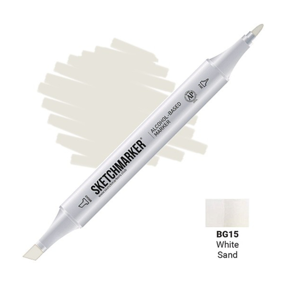 Маркер художественный "Brushmarker", двухсторонний, BG15 белый песок