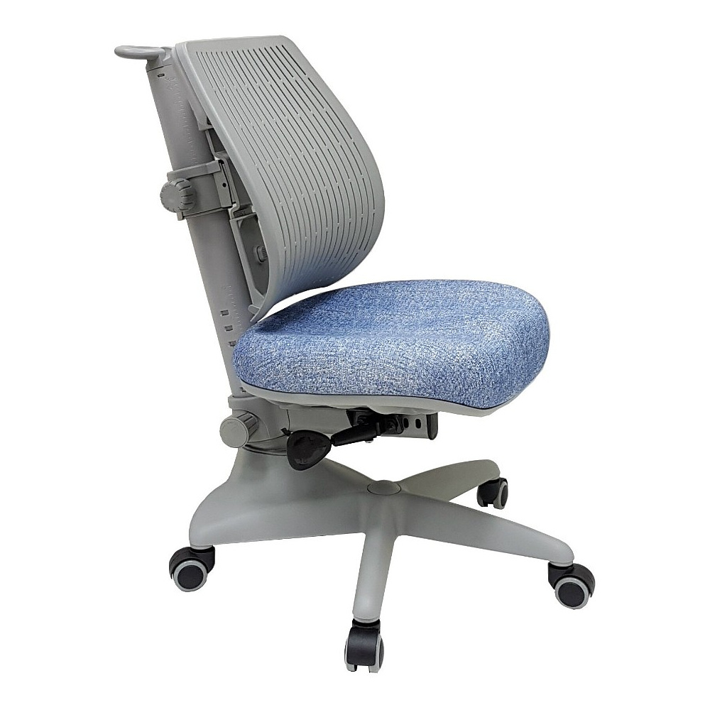Кресло детское Comf-Pro UR-C3 SPEED ULTRA Chair, пластик, ткань, голубой джинс, пластик, корпус серый, с чехлом салатовым, серый