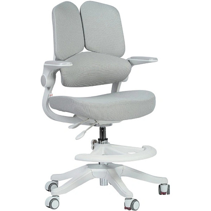 Кресло детское YOKA YC-10 Vally, сетчатая ткань, серый, пластик, белый