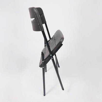 Стул складной, пластик, темно-серый - 16