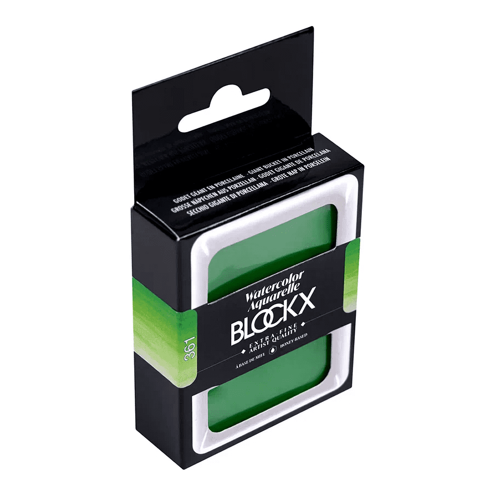 Краски акварельные "Blockx. Giant pan", 361 травяной зеленый, 18 мл., кювета - 4