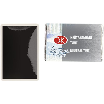 Краски акварельные "Белые ночи", 840 нейтральный тинт, кювета - 6