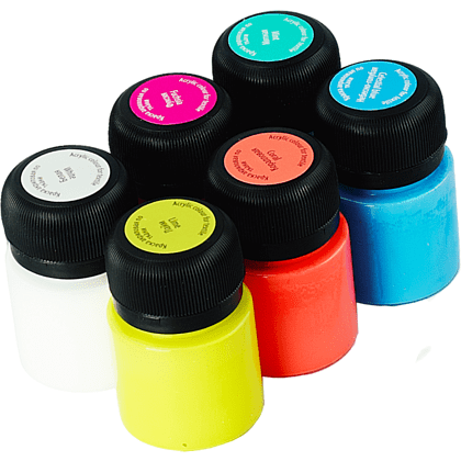 Контур акриловый по ткани "Декола модные оттенки", набор 6 цветов, 20 мл, банки - 8