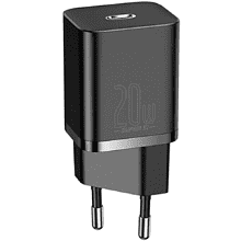 Сетевое зарядное устройство Baseus "CCSUP-B01", Super SiQuick, Charger Type-C, 20W, Black