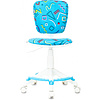Кресло детское "Бюрократ CH-W204/F", ткань, пластик, голубой Sticks 06 - 2