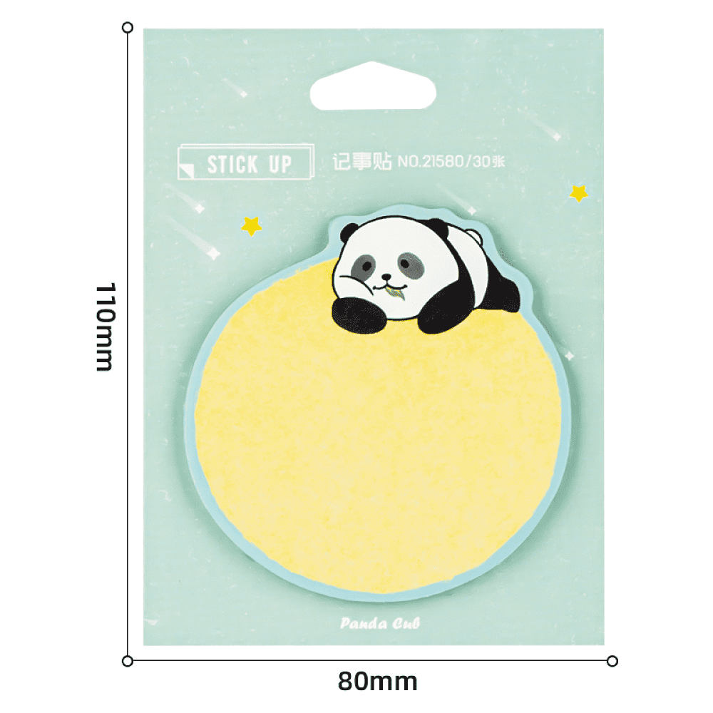 Бумага для заметок "Stick up Panda", 110x80 мм, 30 листов, ассорти - 2