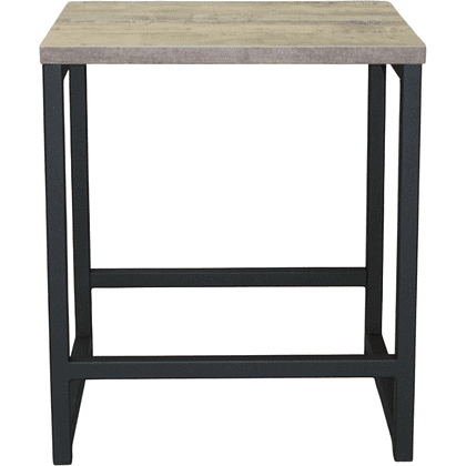 Табурет RION ALLERD, металл, ЛДСП, черный муар, Австралийское дерево - 2