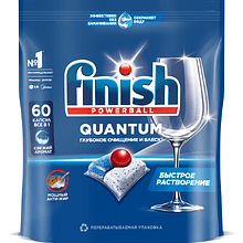 Средство для мытья посуды в посудомоечной машине "FINISH Quantum", таблетки, 60 шт/упак