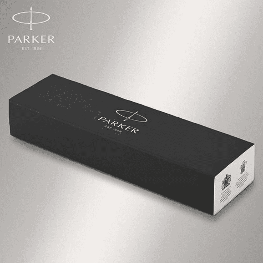 Ручка перьевая Parker "IM Black Lacquer CT", M, металлическая, подарочная упаковка, черный, патрон черный - 5