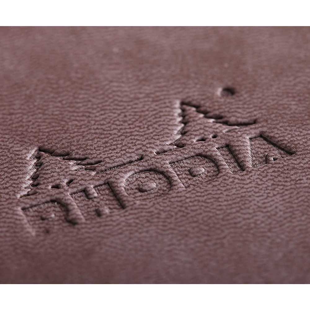 Блокнот "Rhodiarama" на резинке, A5, 96 листов, линейка, шоколадный - 3