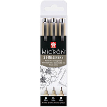 Набор ручек капиллярных "Sakura Pigma Micron", 3 шт