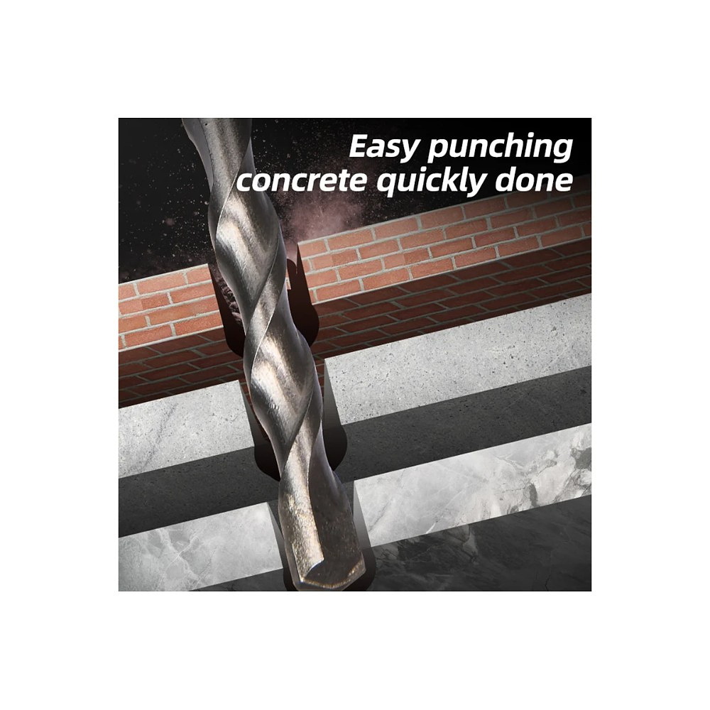 Бур по бетону Deli YS EDH-Y12160, 12x160 мм, SDS-PLUS - 4