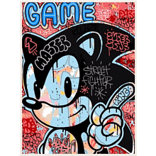 Картина по номерам "Соник Граффити"