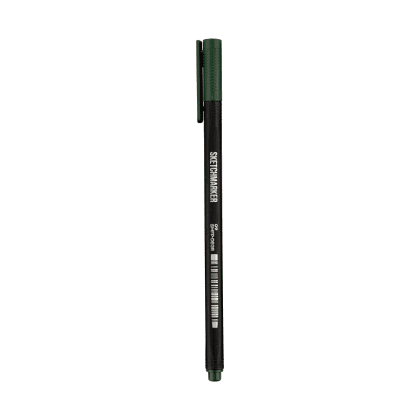 Ручка капиллярная "Sketchmarker Artist fine pen", 0.4 мм, зеленый насыщенный