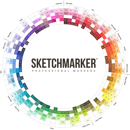 Маркер перманентный двусторонний "Sketchmarker", BG14 окаменелость - 3