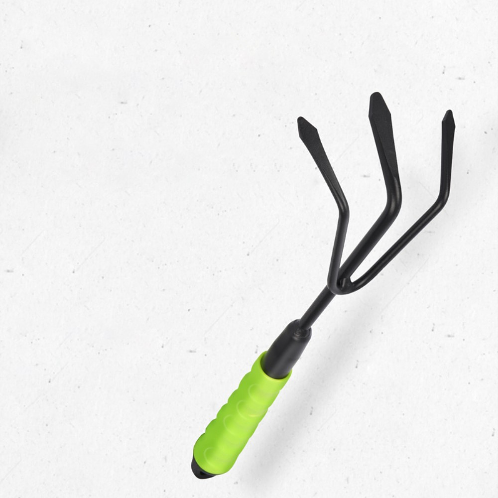 Тяпка садовая Deli GS EDL580815, 300 мм, трехзубая, зеленая - 6