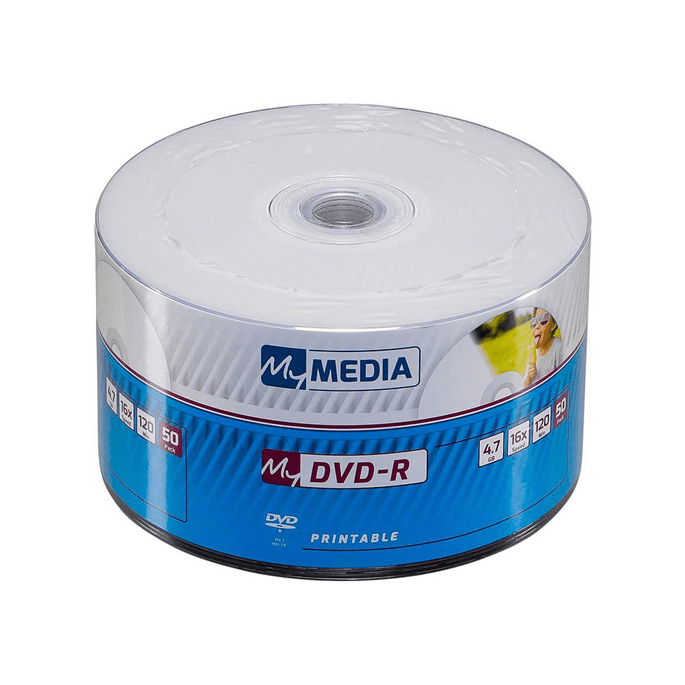 Диск DVD-R MyMedia, 4.7Gb, 16x, Printable, 50 шт
