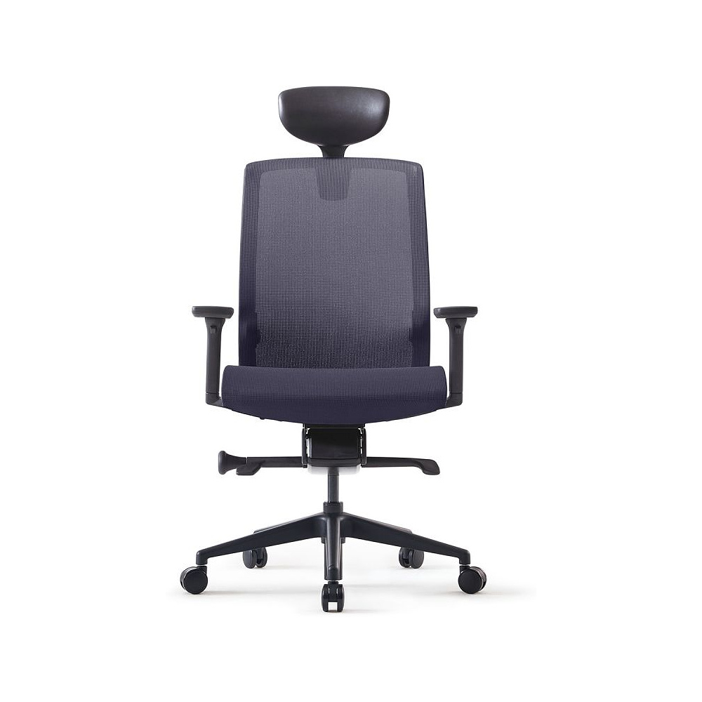 Кресло для руководителя BESTUHL "J15", сетка, пластик, темно-серый - 2