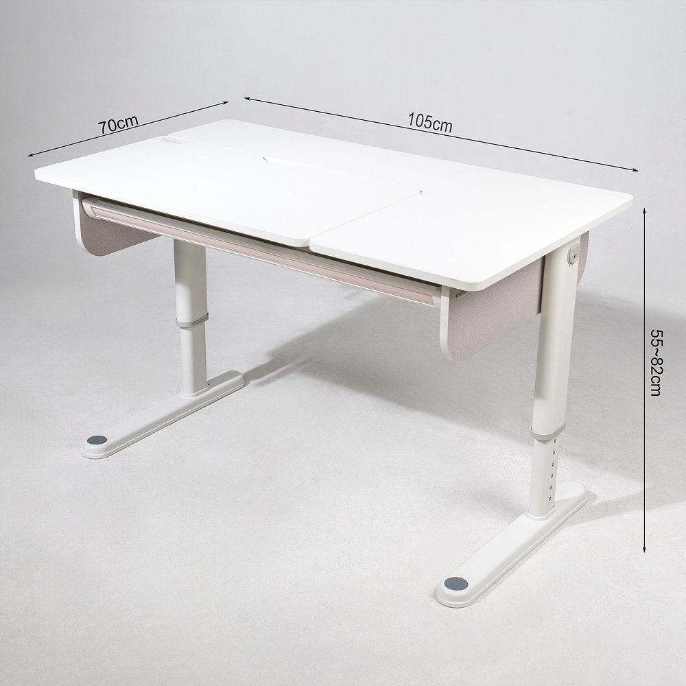 Комплект Ergosmart ученический Caravel S: стол регулируемый Caravel S, полка с подставкой для книг Wooden space S - 14