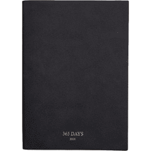 Ежедневник датированный "365days", А5, 352 страницы, черный, 2026