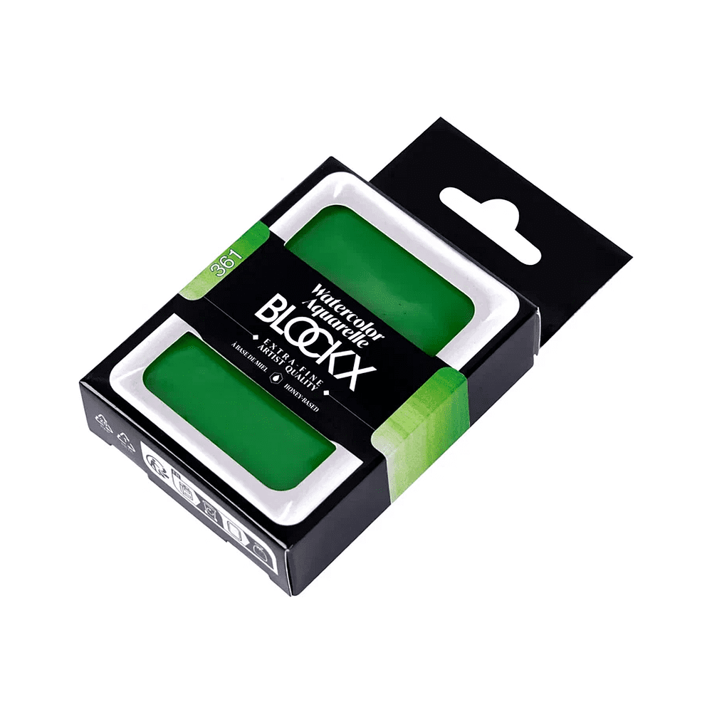 Краски акварельные "Blockx. Giant pan", 361 травяной зеленый, 18 мл., кювета - 2