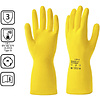 Перчатки латексные HQ Profiline, р-р M, с х/б покрытием, желтый - 2