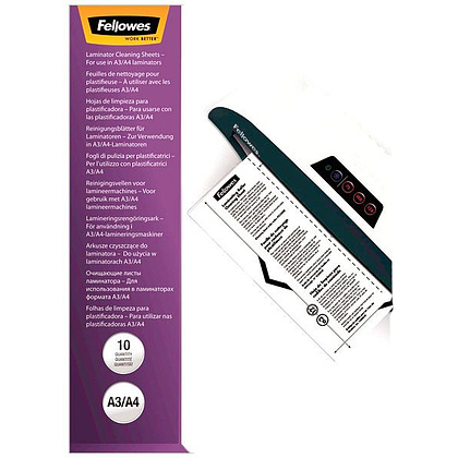 Чистящий лист Fellowes для ламинаторов FS-53206, 10 шт