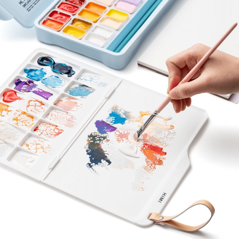 Палитра пластиковая "Himi Miya", прямоугольная, 7 ячеек - 9