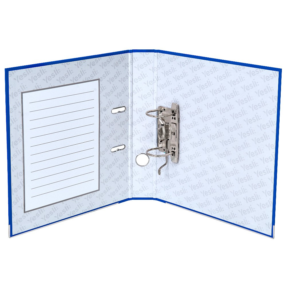 Папка-регистратор "Yesli:", А4, 50 мм, ПВХ Эко, синий - 6