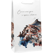 Пакет бумажный подарочный "Яркие события"