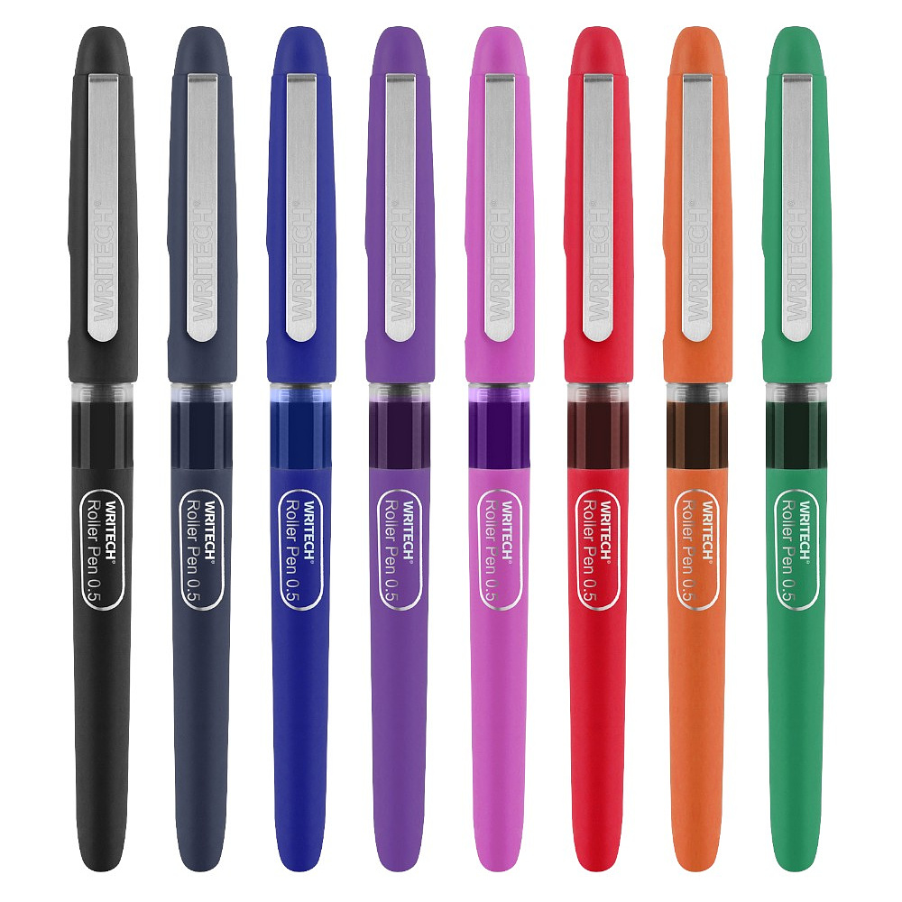 Ручка-роллер "Writech", 0,5 мм, синий, стерж. синий - 3