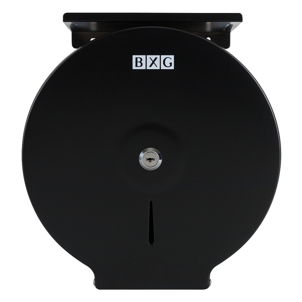 Диспенсер BXG-PD-5005B для туалетной бумаги в средних и больших рулонах, металл, черный, матовый - 5