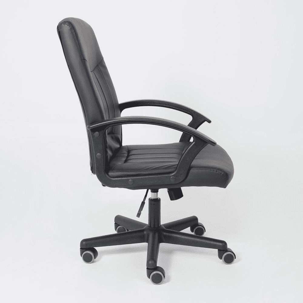 Компьютерное кресло "POLO", экокожа, пластик, черный - 4