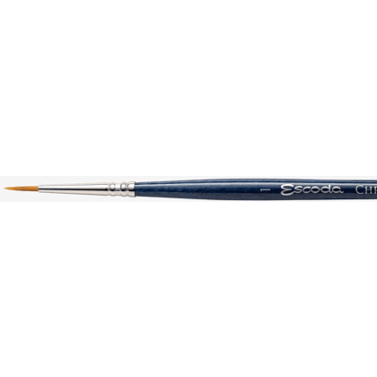 Кисть "Escoda Chronos", микс, круглая, на короткой ручке, № 1 - 2