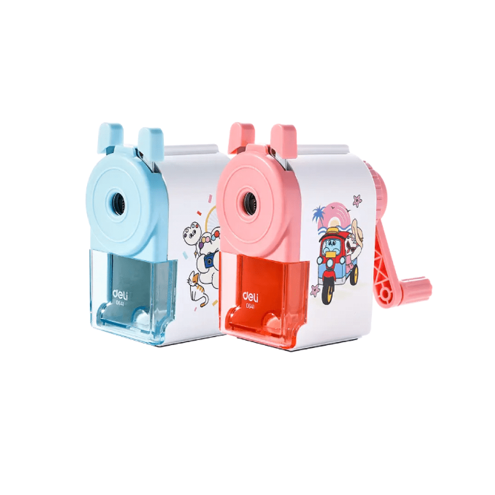 Точилка "Deli E0641B", 1 отверстие, ассорти