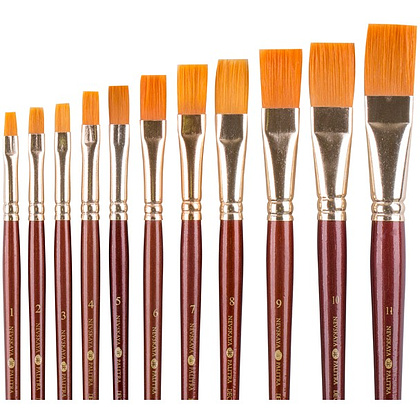 Кисть "Decola", синтетика, плоская, №10 - 4