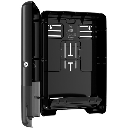 Диспенсер для полотенец листовых "Tork Xpress Multifold H2", ABS-пластик, черный (552008-38) - 4